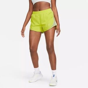 NWT Nike Women's Tempo Running Shorts XS Neon Yellow/Green